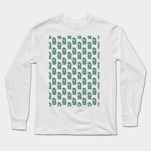 seamless pattern plankton transparan Long Sleeve T-Shirt